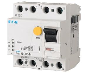 EATON 167880 - Commutateur FI - 25 A, 4 pôles, type G/B+