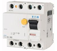Eaton 170429 Disjoncteur différentiel, 100 A, 4P, 500 mA de type AC