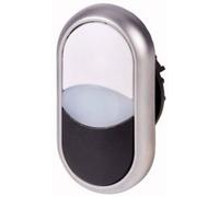 Eaton 216704-WH M22-DDL-WS Bouton-poussoir à double touche blanc, noir 1 pc(s)