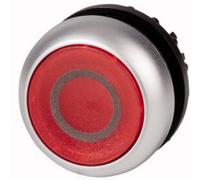 Bouton-poussoir lumineux à rappel collerette plastique Eaton M22-DL-R-X0 1 pc(s)
