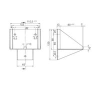 Eaton Ceag Support mural pour système d’éclairage de secours W276.3/4 11145000492 Quantité:1