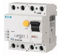 Eaton Disjoncteur différentiel numérique 25 A 30 mA 4 pôles 240 VAC (FRCDM-25/4/003-G/B+)