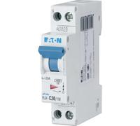 EATON DISJONCTEUR MODULAIRE PH/N - Blanc - MANETTE BLEUE - 1P+N / 20 A - COURBE C - Raccordement à vis 264747 (PLG4-C20/1N)