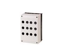 Eaton Electric GmbH Boîtier en saillie M22-I12, Bouton + interrupteur, Gris