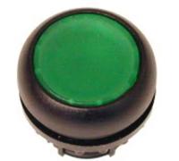 Eaton Electric GmbH Bouton-poussoir plat vert M22S-D-G, Bouton + interrupteur, Noir, Vert