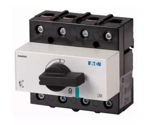 Eaton interrupteur-sectionneur, DMM, 125 A, 4 pôles, avec poignée tournante noire et axe de raccordement vertical 1314211