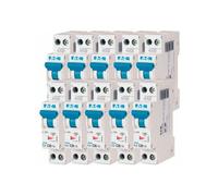 Eaton - Lot De 10 Disjoncteurs 20a Plg, Ph+n 4,5ka (en 60898) Courbe C