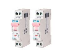 Eaton - Lot De 2 Disjoncteurs 2a Plg, Ph+n 4,5ka (en 60898) Courbe C