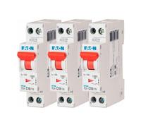 Eaton - Lot De 3 Disjoncteurs 10a Plg, Ph+n 4,5ka (en 60898) Courbe C