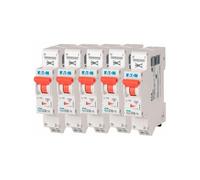 Eaton - Lot De 5 Disjoncteurs Auto 10a Plg, Ph+n, Borne à Ressort, 4,5ka (en 60898) Courbe C