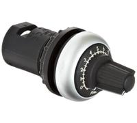 Eaton M22-r4 K7 potentiomètre, 22 mm de diamètre, 4.7ohms résistance, Argent Cadre