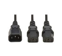 Eaton P004-02M-2C13EU, 2 m, IEC C14, IEC C13, H05VV-F, 250 V, 10 A