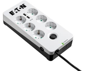 EATON PB6UD - Lightning / surge protection, 6-way, earthed plug, USB