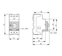 Eaton PKZM0-2,5-SPI16, Bouton + interrupteur