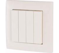 Eaton Power Quality EATON Smart Home xComfort Bouton-poussoir radio quadruple, complet, 55mm (173413)