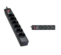 Eaton Protection Strip - Multiprise/Parafoudre 6 Prises FR PS6F et 4 Prises FR PS4F - Noir