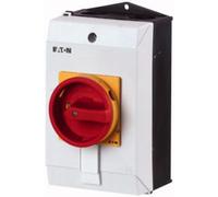 Eaton Interrupteur à bascule 2P T0-1-102/I1/SVB 20 A 690 V 1 x 90° Rouge