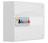 EATON - Tableau 1 rangée pré-équipé 1 inter. diff. 63A type A + 4 disjoncteurs