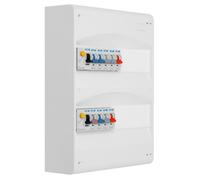 EATON - Tableau 2 rangées pré-équipé 1 inter. diff. 63A + 1 inter. diff. 40A + 9 disjoncteurs