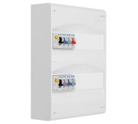 EATON Tableau 2 rangées pré-équipé 2 inter. diff. 40A + 6 disjoncteurs