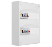 EATON - Tableau 2 rangées pré-équipé 2 inter. diff. 40A + 7 disjoncteurs