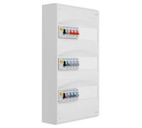 EATON - Tableau 3 rangées pré-équipé 3 inter. diff. 40A + 12 disjoncteurs