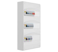 EATON - Tableau 3 rangées pré-équipé 3 inter. diff. 40A + 15 disjoncteurs