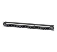 Eaton Tripp Lite Panneau de brassage PoE Plus Cat6 24 ports, Ethernet RJ45, Montage en Rack 1U, Normes de Câblage EIA/TIA 568A/B pour les Terminaisons 110 et Krone, Garantie à Vie, Noir (N252-P24)