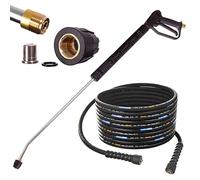 Eau Chaude Pistolet 25m Tuyau 250bar DN8 Lance Buse pour à Nettoyeur Haute Pression Karcher HD HDS