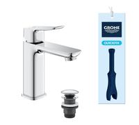 Eau froide en position centrale, robinet salle de bains, outil 3en1, débit et température limitables (chrome, 1018350000)