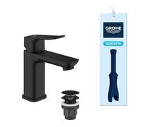 Eau froide en position médiane, robinet de bain, outil 3en1, débit et température limitables (noir, 1018602430)