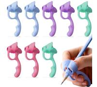 EAVUYIS 8 Pièces Guide Doigts Écriture Enfant, Aide Écriture Guide Doigt Ergonomiques Grips Pour Crayon Pencil Grips pour Enfants Étudiants Adulte Besoin