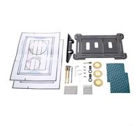 Eawfgtuw Actionneur de panneau de chasse encastré à montage magnétique pour salle de bain avec gabarit de découpe, 22,2 x 14 cm