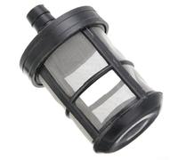 Eawfgtuw Filtre d'aspiration pour nettoyeur haute pression pour tuyau d'eau - Crépine d'entrée en métal et plastique avec trou de 8 mm de diamètre, argent et noir, lot (0)