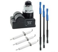 Eawfgtuw Kit d'allumage de rechange pour grille TS-IG3007 Pitboss Memphis 4 en 1, générateur d'étincelles en céramique avec 3 fils, pièces de barbecue à ajustement direct, pour une installation facile