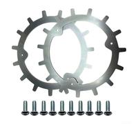 Eawfgtuw Mammotion Lot de pointes antidérapantes en acier inoxydable pour mini robot tondeuse Yuka avec kit de matériel d'installation 210 mm