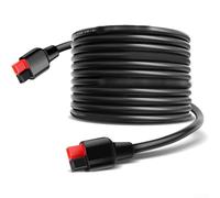 Eawfgtuw Rallonge solaire Anderson 45 A 16 AWG en cuivre étamé de 6 m, câble rouge et noir, compatible avec les panneaux solaires, générateurs, centrales électriques