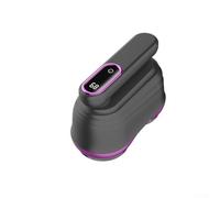 Eawfgtuw Rasoir électrique pour tissu avec double lame et système à 6 lames, rechargeable pour vêtements, tricots et pulls, anti-peluches et bouloches (gris violet)