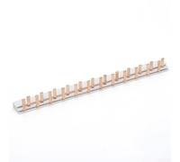 Eawfgtuw Répartiteur de peigne d'alimentation 12 modules 63 A 230 V Bornier pour disjoncteur en cuivre pur Barre omnibus horizontale Système de connexion de distribution électrique (C)