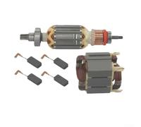 Eawfgtuw Rotor Stator et brosse de carbone compatibles avec Makita HR4001C HR4010C HR4011C HR4003C HR4013C, pièces de rechange pour outils électriques 513633-7 625758-6 CB350 194160-9 (SKU)