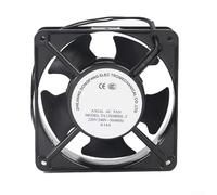 Eawfgtuw Ventilateur axial haute température pour cassette de cheminée, 120 x 120 x 38 mm, ventilateur thermique à lame en métal silencieux, flux d'air efficace, poêle à bois, chaudière, turbine à