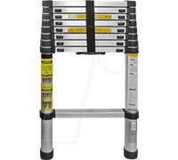 EAXUS 83880 - Echelle télescopique en aluminium, jusqu'à 2,6 m, max. 150 Kg