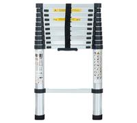 Eaxus échelle télescopique en aluminium 3,2 m - escabeau extensible, antidérapant, charge max. 150 kg, DIN EN131
