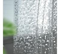 Eazzier Bath Rideau de douche fin 183x200cm avec aimants et œillets métalliques