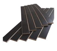 EBAC Literie Lot de 10 Lattes Grises pour sommier et lit | 680x48x8 mm | Bois hêtre Durable - 7 Plis | Remplacement - Rechange - Renfort pour sommier/bz/clic clac/canapé