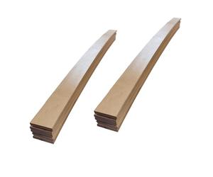 EBAC Literie Lot de 10 Lattes pour sommier et lit | 780x48x8 mm | Bois hêtre Durable - 7 Plis | Remplacement - Rechange - Renfort pour sommier/bz/clic clac/canapé