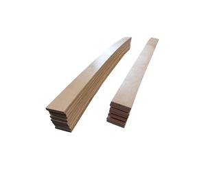 EBAC Literie Lot de 15 Lattes pour sommier et lit | 680x48x8 mm | Bois hêtre Durable - 7 Plis | Remplacement - Rechange - Renfort pour sommier/bz/clic clac/canapé