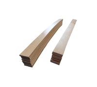 EBAC Literie Lot de 15 Lattes pour sommier et lit | 780x48x8 mm | Bois hêtre Durable - 7 Plis | Remplacement - Rechange - Renfort pour sommier/bz/clic clac/canapé