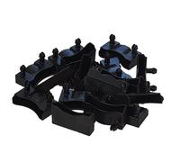 EBAC Literie Lot de 20 Embouts Noir pour Lattes 48 x 8 mm
