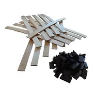 EBAC Literie Lot de 30 Lattes + Embouts pour sommier et lit | 780x53x8 mm | Bois hêtre Durable - 7 Plis | Remplacement - Rechange - Renfort pour sommier/bz/clic clac/canapé